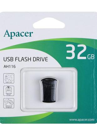 Накопитель USB Flash Drive Apacer AH116 32gb Цвет Black от маг...