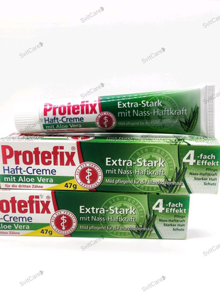 Protefix aloe vera крем для зубних протезів