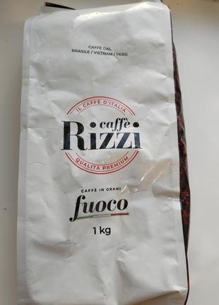 Кава в зернах Rizzi Fuoco 1 кілограм Купаж арабіки та робусти