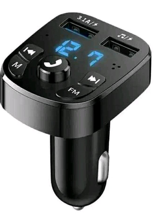Новый FM Модулятор трансмиттер Bluetooth 5.0, Автомобильная заряд