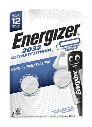 Батарейки литиевые Energizer ULTIMATE Lithium CR2032 3V 2шт BL...