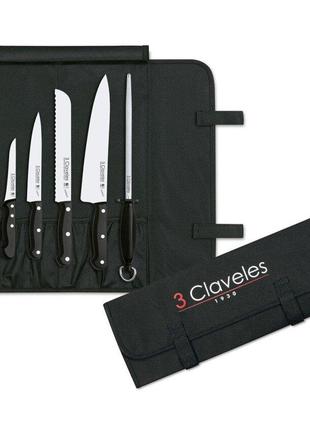 Набор ножей из 6-ти предметов 3 Claveles Uniblock (01704)
