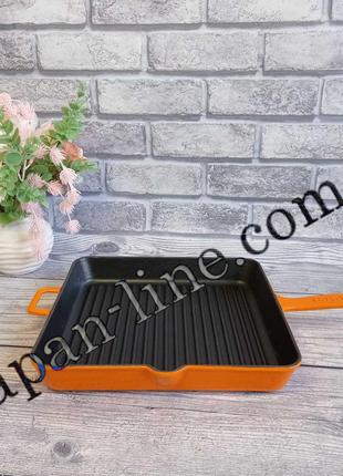 Сковорода чугунная OMS 3265-30-2,7л-Orange 30х30 см