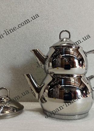 Двоярусний чайник O. M. S. Collection 8012-XL (1,4/2,8 л)