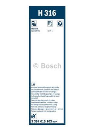 Щетка стеклоочистителя Bosch 3 397 015 103