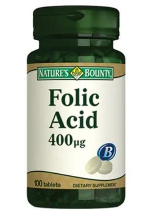 Nature's Bounty Folic Acid 400 mcg Фолиевая кислота