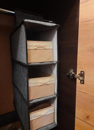 Подвесной  тканеый органайзер в шкаф