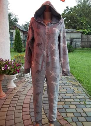 ( 15 - 16 лет ) флисовый кигуруми пижама домашний комбинезон т...