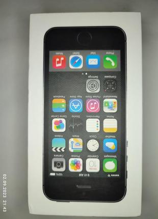 Коробка iPhone 5s Space Gray 16Gb, A1533