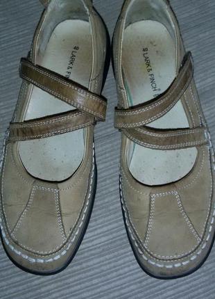 Удобные нубуковые туфли lark &amp; finch (vera pelle) размер 4...