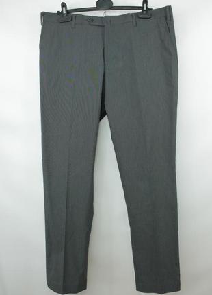 Классические люкс брюки брюки pt01 traveller slim fit gray cot...