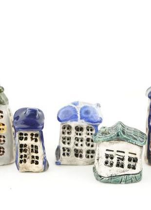 Домики из керамики набор подарка коллекционеру домиков