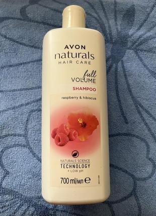 Avon naturals шампунь для волос малина и гибискус 700мл