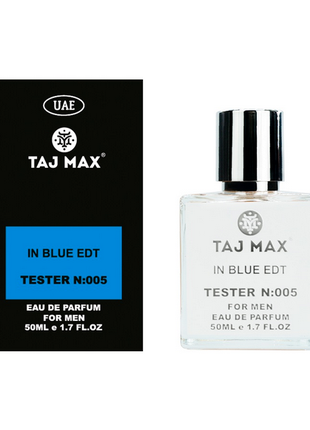 IN BLUE EDT TAJ MAX 50ml Парфумована вода для чоловіків Тестер