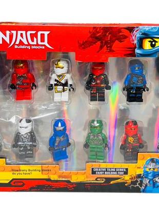 Набір фігурки лего ніндзяго 12 героїв