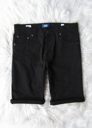 Черные джинсовые шорты jack&jones