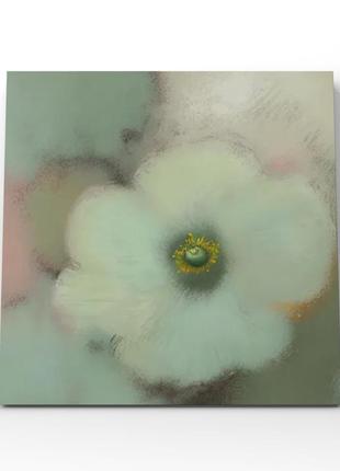 Абстрактна акварельна картина з квітами принт друк на полотні