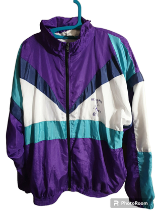 Яркая винтажная куртка  - олимпийка st. sulpice f.c.