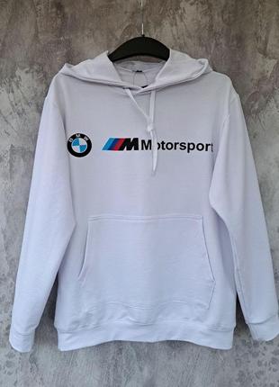 Чоловіча кофта худі з логотипом bmw motorsport, толстовка, див...