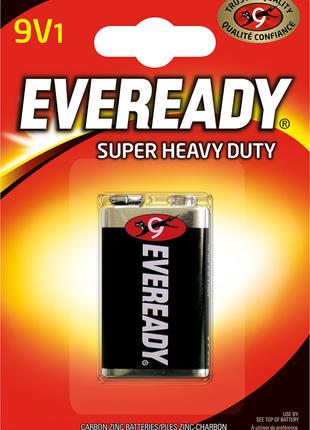 Батарейка солевая EVEREADY Heavy Duty 9V/6F22