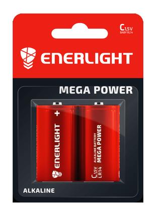Батарейка ENERLIGHT MEGA Power Alkaline C/LR14