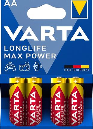 Батарейки VARTA Longlife Max Power AA/LR6 (4шт)