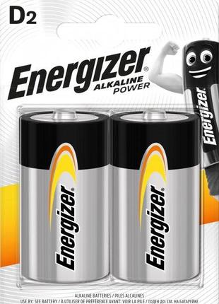 Батарейка ENERGIZER Alkaline Power D/LR20 (2шт)