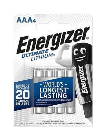 Батарейки Energizer Ultimate Lithium AAA/LR03 (4шт)