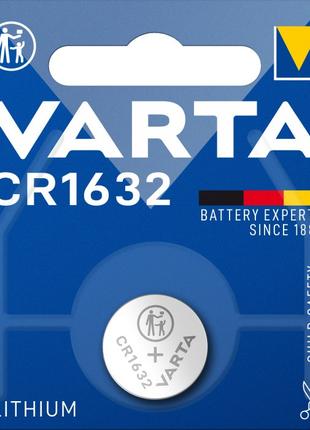 Дискова батарейка VARTA Lithium Cell 3V CR1632 (140mAh)