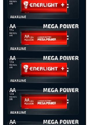 Батарейка ENERLIGHT MEGA Power AA/LR6 (C6)