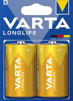Батарейки VARTA Longlife D/LR20 (2шт)