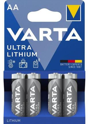 Батарейка VARTA ULTRA Lithium AA/LR 06 (4шт)