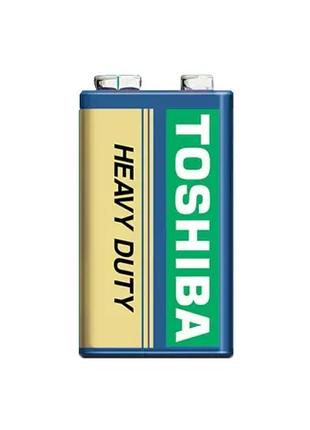 Батарейка солевая TOSHIBA 9V/6F22