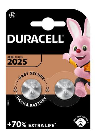 Дисковая батарейка DURACELL Lithium Cell 3V DL2025 (2шт)