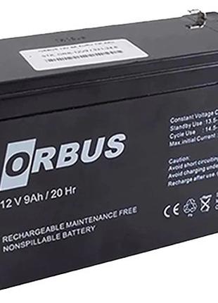 Акумулятор ORBUS AGM 12V9Ah ORB1290 (150х65х90)