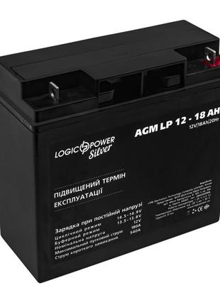 Аккумулятор кислотный AGM LogicPower LPM 12 - 18 AH