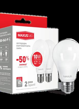 Набор LED ламп MAXUS A60 10W 220V E27 (яркий свет)