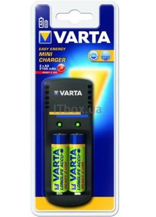 Зарядное устройство Varta mini charger + 2xAA 2100mAh