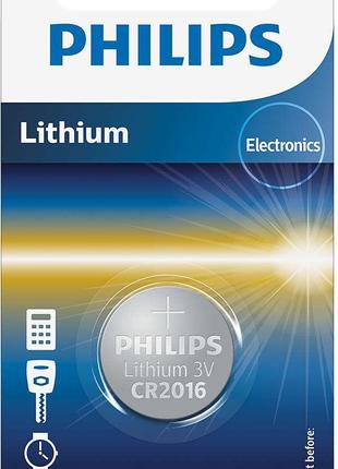 Дисковая батарейка PHILIPS Lithium Cell 3V CR2016