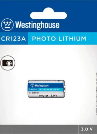 Батарейка Westinghouse Lithium 3V CR123A