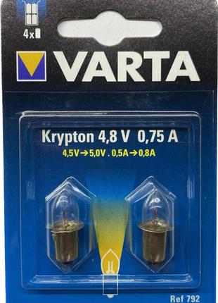 Лампочка Varta 792 для фонаря, криптон, 4.8В, 0.75А