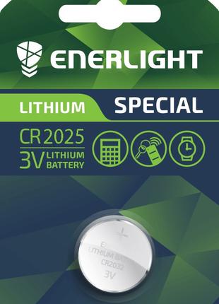 Дисковая батарейка Enerlight Lithium CR 2025 (157mAh)