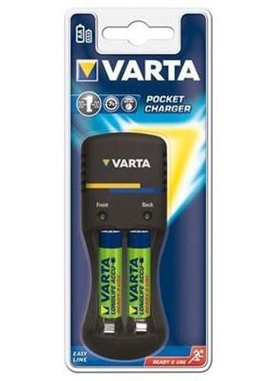 Зарядное устройство Varta Pocket charger + 2xAA 2700mAh