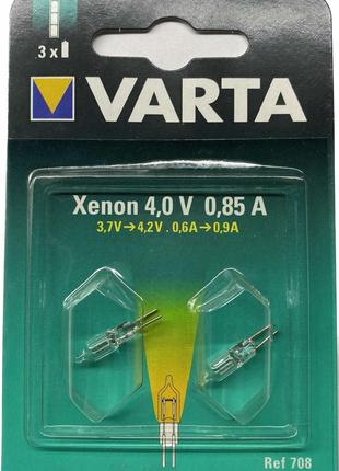 Лампочка Varta 708 для фонаря, Xenon, 4В, 0.83А