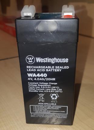 Акумулятор Westinghouse WA440N-T1 AGM 4V4,0Ah (48х48х108)