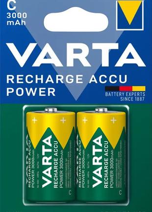 Аккумулятор Varta Rechargeable Accu C/R14 1.2V 3000mAh (2шт)