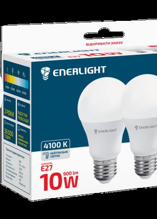 Лампа світлодіодна ENERLIGHT A60 10 Вт 4100 K E27 (3шт)