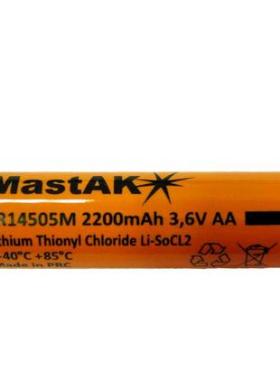 Батарейка MastAK 3,6V AA 2200mAh ER14505M (Li-ion)