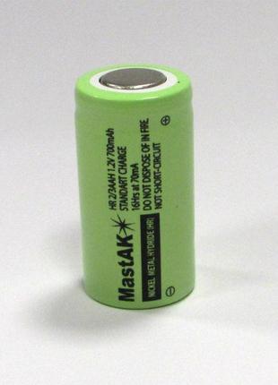 Аккумулятор технический MastAK Ni-Mh 2/3AA 1,2V 700mAh (Ni-Mh)