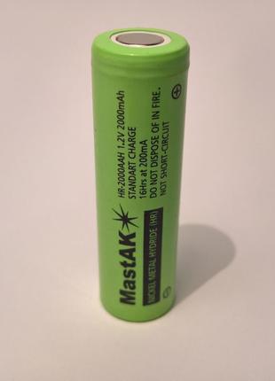 Аккумулятор технический MastAK Ni-Mh AA/HR6 1,2V 2000mAh (Ni-Mh)